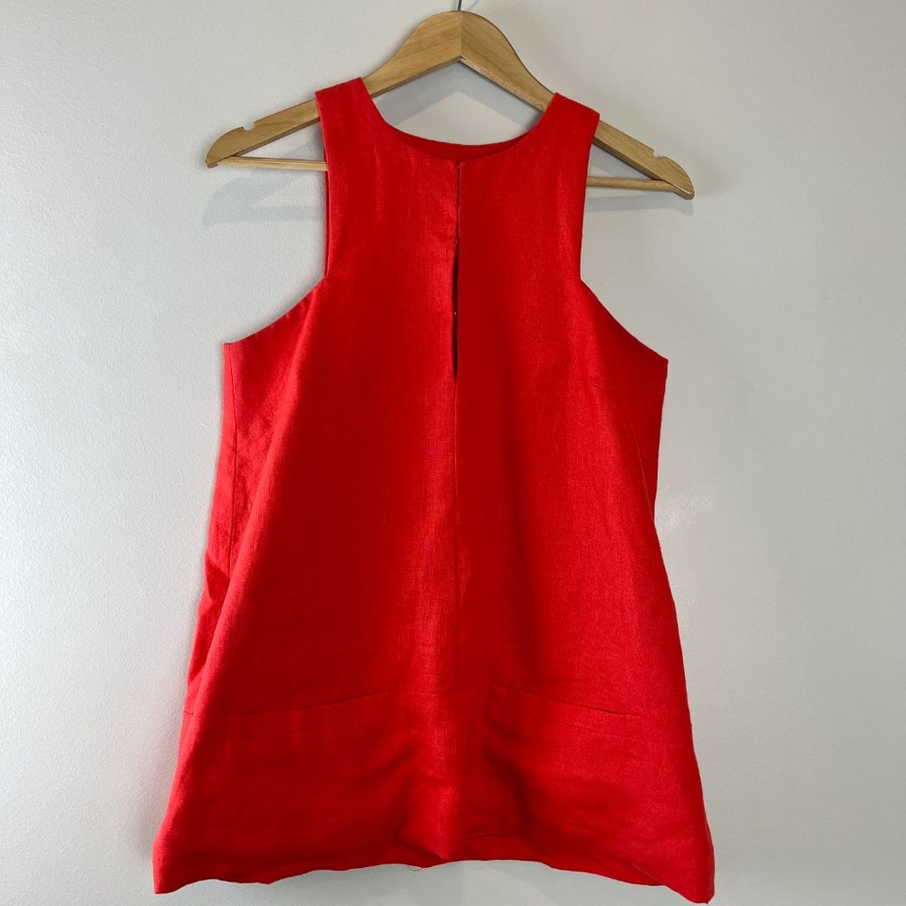 Emerson Fry Linen A Line Mod Top Small - image 4